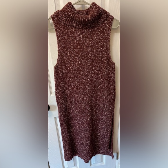 Anthropologie Midi Sleeveless Turtleneck Tunic,  Size Medium - Picture 2 of 5